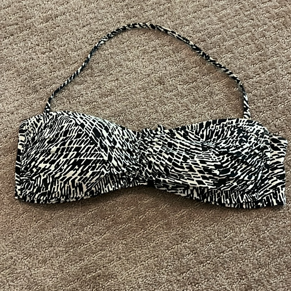 Bandeau/halter bikini top - Picture 2 of 7
